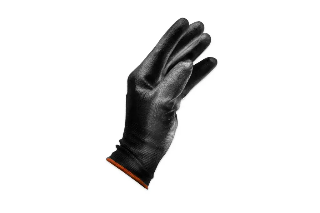 PU coated handschoenen zwart L 12 paar  (1)