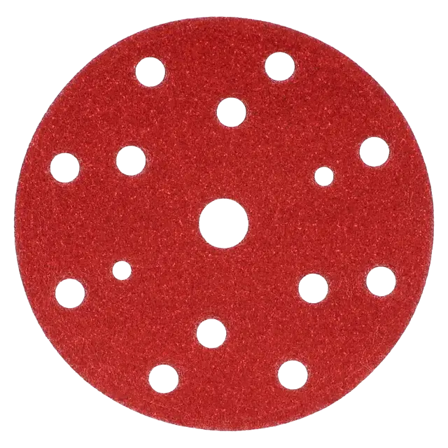 Schuurschijven rood-papier-Ø150mm 15 gaten P60 50st. 