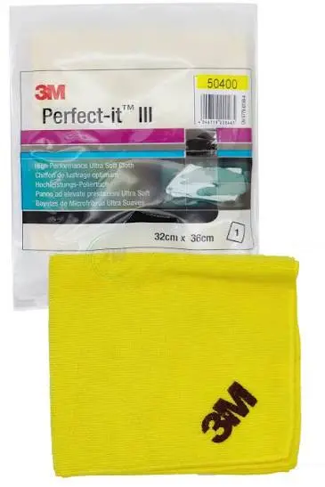 3M Perfect-It Ultrazachte poetsdoek, geel, High Performance, 50400