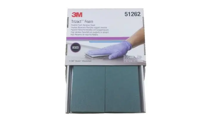 3M Trizact Hookit Schuurvel 443SA, 80 mm x 140 mm, P6000, PN05162