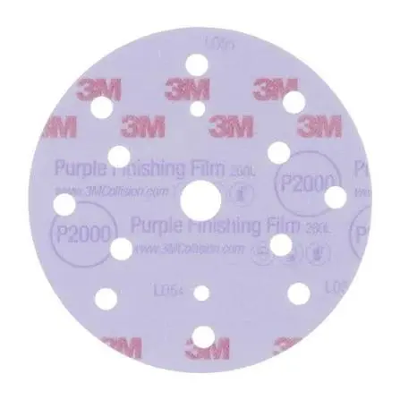 3M Hookit Finishing Film Schuurschijf 260L, 150 mm, 15 Gaten, P2000, 51304