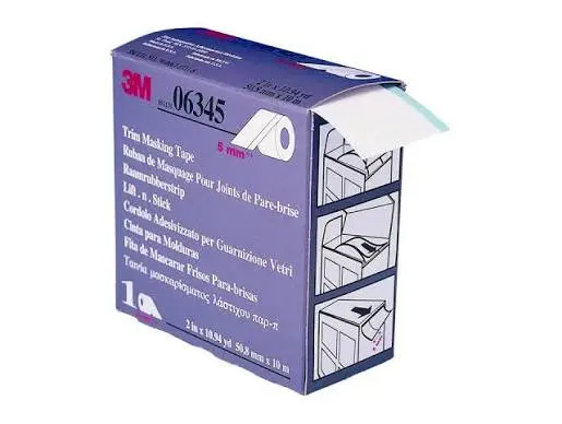 3M Geperforeerde Trim Masking Tape, 5 mm, harde band, 50,8 mm x 10 m, 06345