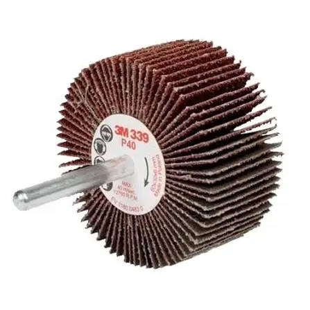 3M Lamellenborstel met stift 339SM, Ï 60 mm x 30 mm, P80
