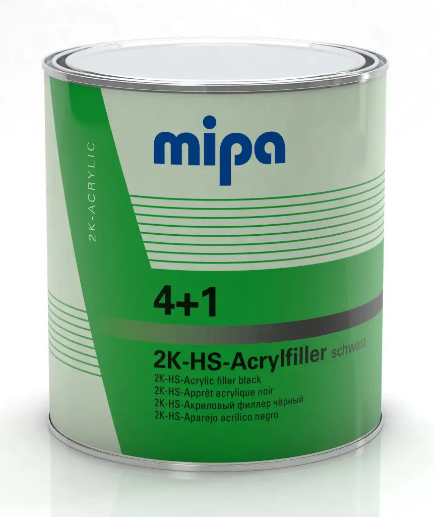 Mipa 4+1 Acrylfiller HS ZWART 3L    (4)