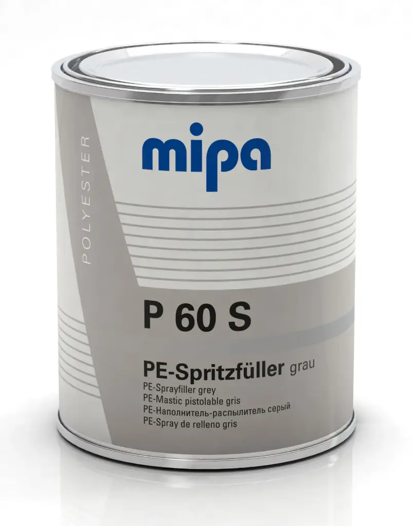Mipa P60S Grijs Spuitplamuur incl. verharder PS  1L  (6)