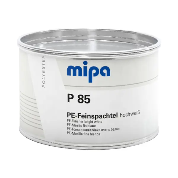 Mipa P85 PE-fijne plamuur, extra wit incl. verharder 1KG (12)