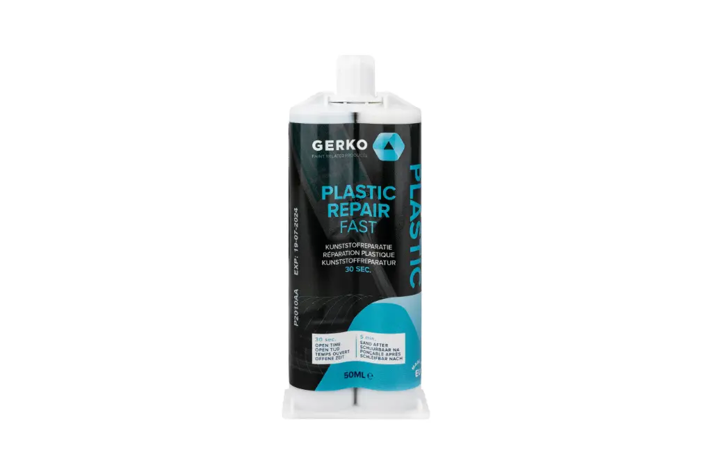 Gerko kunststofreparatie snel (30 sec) zwart 50ml