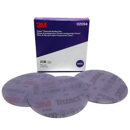 3M Trizact Hookit Schuurschijf voor blanke lak 471LA, 75 mm, 1500, 05601