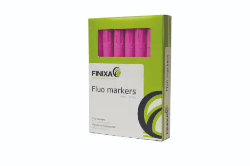 [MAR 12/1] Finixa fluo markeerstift roos 1st. fijn 1.5mm