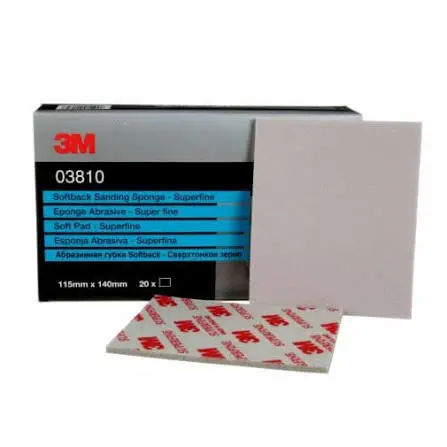 [03810] 3M Softback Schuurspons, 140 mm x 115 mm, Super Fine, 03810