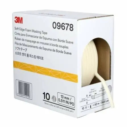 [09678A] 3M Soft Edge Foam Maskeer Afplakband, 13 mm x 50 m, 09678