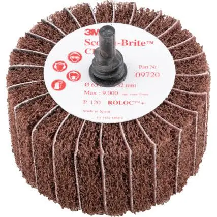 [09720] Scotch-Brite Roloc+ Combi lamellenborstel CB-ZR, 63 mm x 32 mm, P120