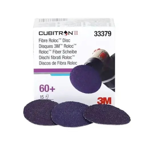 [33490] 3M Cubitron III Roloc Fibre Disc, 50 mm, 60+, 33379