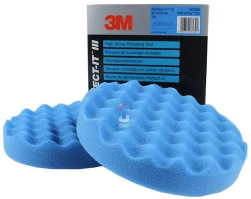 [50388] 3M Perfect-It Ultrafijne polijstpad, blauw, Wafelpad, 150 mm, 50388