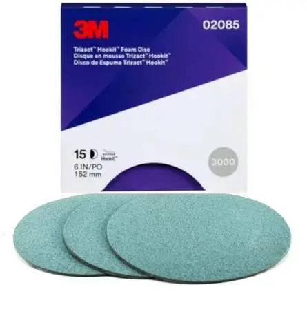 [02085] 3M Hookit Foam Schuurschijf 443SA 3000, 150 mm, (50414)