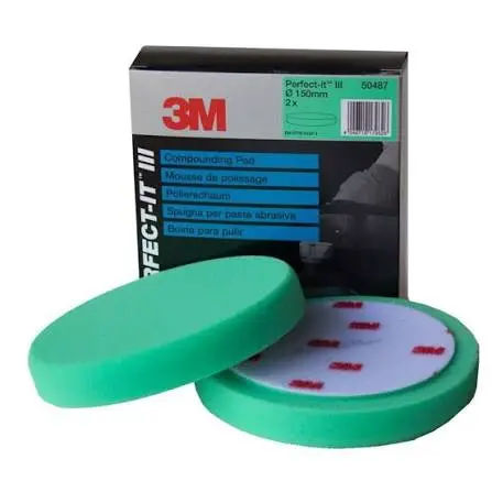 [50487] 3M Perfect-It Foam Compoundpads, groen, vlak, 150ámm 50487