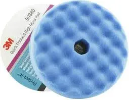 [50880] 3M Perfect-It Ultrafijne polijstpad, Quick Connect System, blauw, Wafelpad, 150 mm, 50880