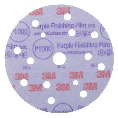 [51155] 3M Hookit Purple Finishing Film Schuurschijf 260L, 150 mm, 15 Gaten, P800, 51155