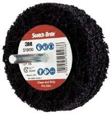 [51925] Scotch-Brite Clean and Strip Schijf XT-ZS Pro op stift, 100 mm x 25 mm x 6 mm, S XCRS