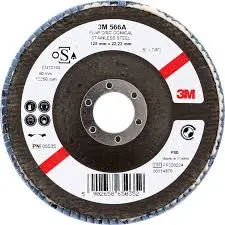 [65035] 3M Lamellenschijf 566A, 125 mm, P80, Conisch, PN65035