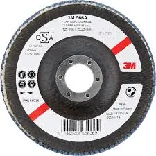 [65036] 3M Lamellenschijf 566A, conisch, Ï 125 mm x 22 mm, P120