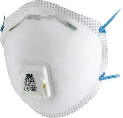[8322] 3M Stofmasker, FFP2, met ventiel, 8322