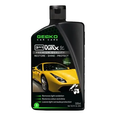 [ST/687569] Gecko Polijstmiddel 3 in 1 + Carnauba Fles 500ml