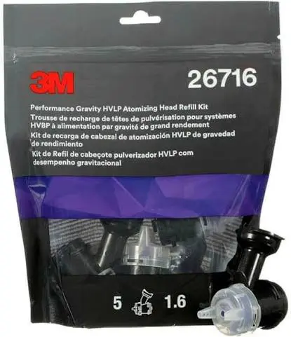 [26716] 3M Performance Gravity HVLP Spuitkop - Navulkit, purper, 1,6 mm, 26716