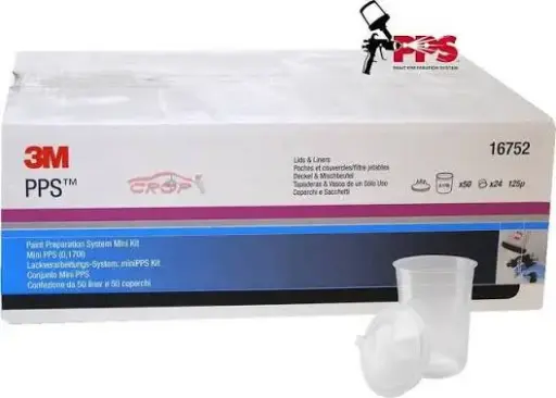 [16752] 3M PPS Kit met deksel en binnenbeker, Mini Kit, 170 ml, 125 µm, 16752